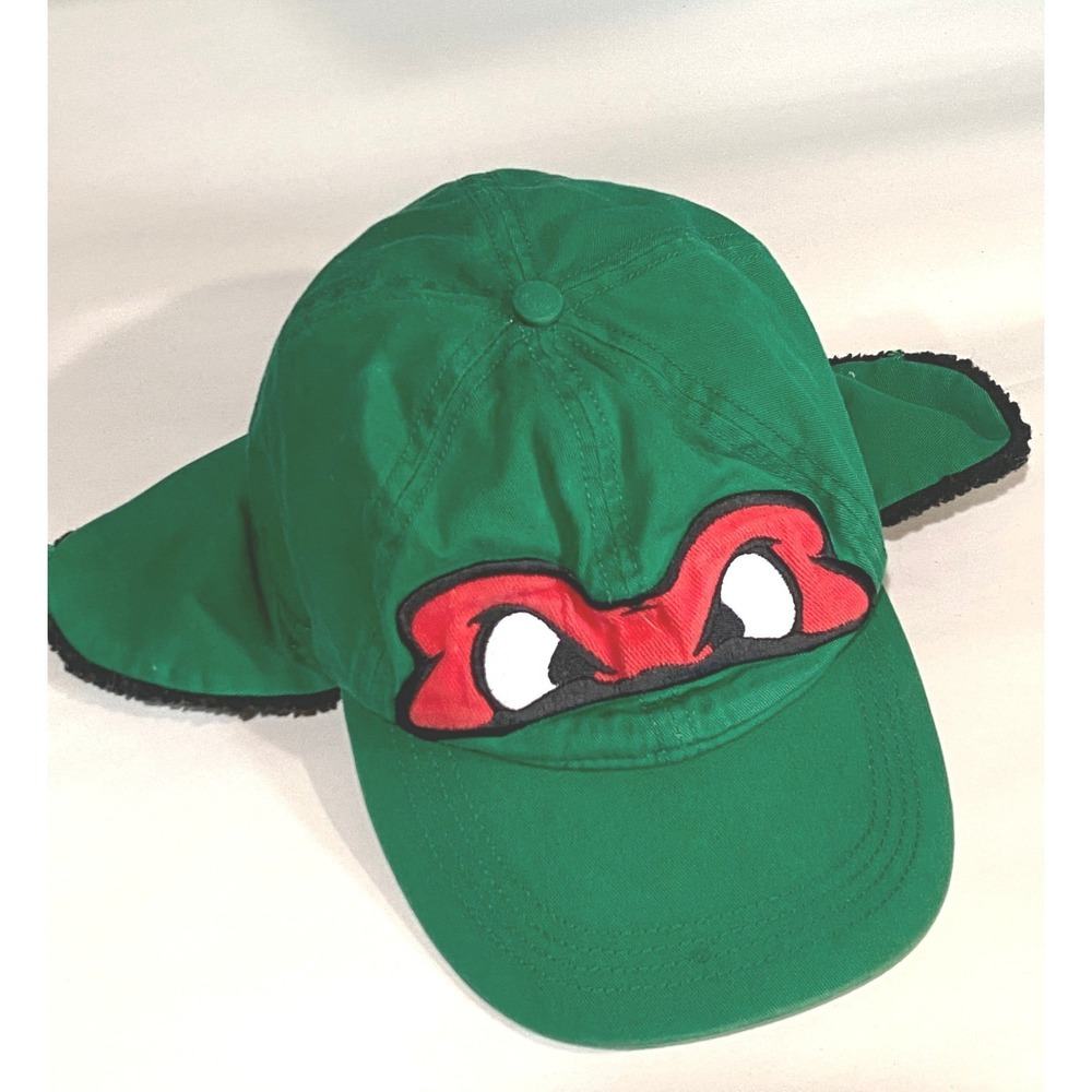 Nickelodeon Teenage Mutant Ninja Turtles TMNT Raphael Green Ear Flap Hat L/XL